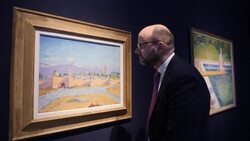 CLEAN : Wartime painting by Sir Winston Churchill to be sold at auction in London News Clip