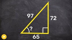 Find the measure of an angle using three side lengths of a triangles - math help Instructional Video