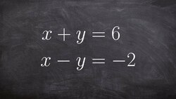 Using the Elmination Method to Solve a System of Equations Instructional Video