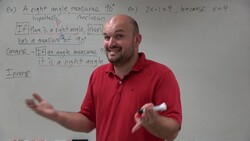 Master Write a conditional statement, its inverse, converse and contrapositive Instructional Video