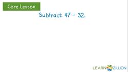 Subtracting Numbers within 100 Using Base 10 Blocks Instructional Video