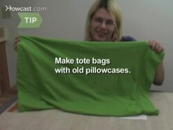 How to Turn Old Sheets into Shopping Totes Instructional Video