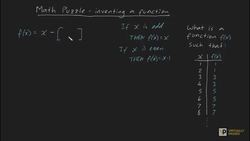 Math Puzzle - Inventing a function Instructional Video