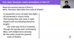 Descriptive writing using Lord Tennyson's 'The Lady of Shalott' as stimulus Instructional Video