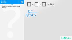 KS2 Primary Maths Age 9-13 - Multiplication with missing digits:  - Explained Instructional Video