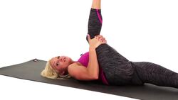 How to Do the Lying Down Hamstring Stretch for a Leg Workout Instructional Video
