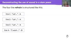 Analysing and emulating the use of sound in slam poetry Instructional Video