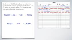 Examples of Notes Receivables and Journal Entries Instructional Video