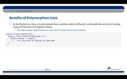 Complete Java SE 8 Developer Bootcamp - Benefits of Polymorphism Instructional Video