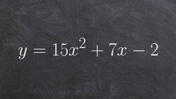 Solve by factoring when a is greater than one Instructional Video