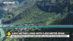 China to unveil Huajiang Grand Canyon bridge | World's tallest bridge News Clip