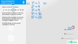 GCSE Secondary Maths Age 13-17 - Number: Square and prime Numbers - Explained Instructional Video