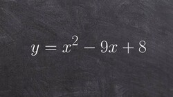 Solving a quadratic by factoring when the middle term is negative Instructional Video