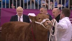 Boris Johnson visits Farming Show News Clip