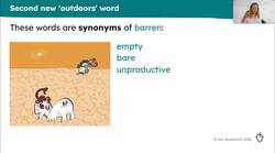 Rich vocabulary associated with the outdoors Instructional Video