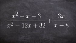 Adding two rational expression with constraints Instructional Video