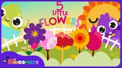 Five Little Flowers | The Kiboomers | Toddler Songs | Baby Songs | Preschool Songs | Kids Songs Instructional Video