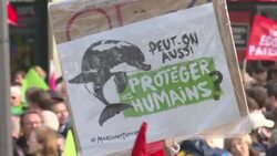 CLEAN : Thousands protest French IVF law for single women, lesbians News Clip