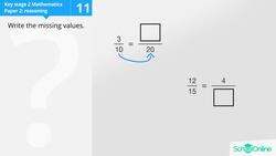 Solving for Missing Values in Equivalent Fractions Instructional Video