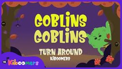 Goblin Goblin Turn Around | Halloween Songs for Kids | The Kiboomers | Kids Halloween Songs Instructional Video