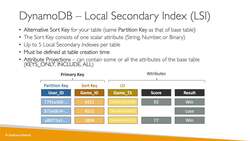 AWS Certified Data Analytics Specialty 2021 – Hands-On - DynamoDB Indexes (GSI + LSI) Instructional Video