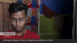 Rohingya refugees in India living in desperate conditions News Clip