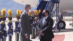 CLEAN : Honduras: Spanish king, Taiwan VP, arrive for swearing-in of Xiomara Castro News Clip