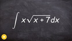 Evaluate the integral with the square root using u substitution Instructional Video