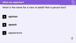 Understanding what speeches are and why they are important Instructional Video