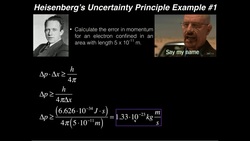 Heisenberg's Uncertainty Principle: Example #1 Instructional Video