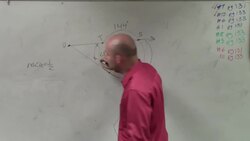 Learn to find the missing angle outside of a circle with a secant and tangent line Instructional Video