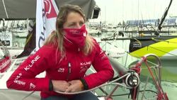 CLEAN : FILE: British skipper Samantha Davies retires from Vendee Globe after collision News Clip