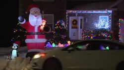 #TheMoment a N.S. neighbourhood inflated 127 giant Santas News Clip