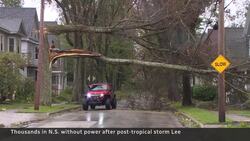 Storm Lee downs trees and knocks out power in the Maritimes News Clip