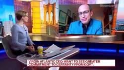 Virgin Atlantic CEO Wants More Commitment From U.K. News Clip