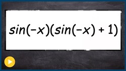 Simplifying trigonometric expressions using even and odd identities Instructional Video