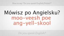 How to Say "Do You Speak English" in Polish Instructional Video