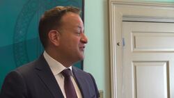 Leo Varadkar answers media questions on the resignation of Dee Forbes and RTE News Clip