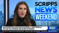 Almost 1,200 evacuated after California wildfire spreads News Clip