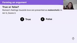 Writing analytically about Shakespeare's presentation of Romeo and love Instructional Video