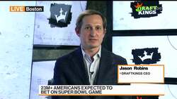 DraftKings CEO on Sports Betting Ahead of the Super Bowl News Clip