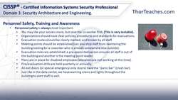 CISSP® Certification Domain 3: Security Architecture and Engineering Video Boot Camp for 2022 - Personnel safety Instructional Video