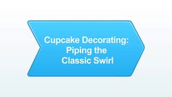 How to Pipe Cupcake Frosting for a Classic Swirl Instructional Video