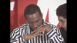 Nigel Benn and Chris Eubank boxing match press conference News Clip