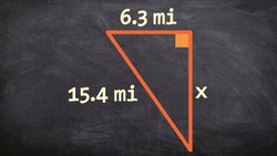 How to apply the pythagorean theorem to a triangle Instructional Video