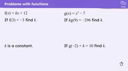 Problem solving with functions and proof Instructional Video