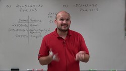 Master writing a two column algebraic proof Instructional Video