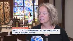Israeli flag found burned outside of Temple Sinai in Tenafly News Clip