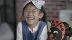 Hide and seek : Cardboard boxes. Stock Footage