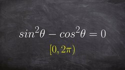 Solving a trigonometric equation with applying pythagorean identity Instructional Video
